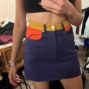 Calvin Klein color block skirt